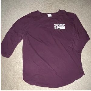 Victoria’s Secret 3/4 Sleeve Boyfriend Shirt- XS
